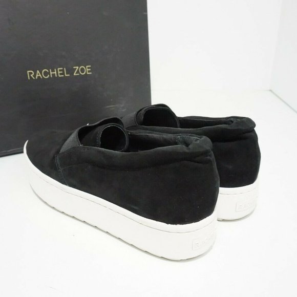 Rachel Zoe Black Suede Women's Platform Flats 8.5 - Picture 11 of 12